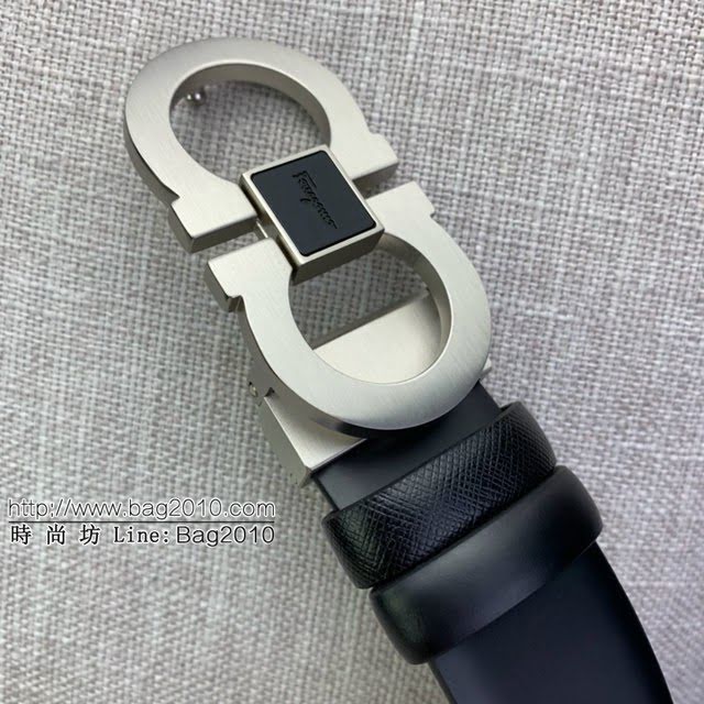 菲拉格慕男士皮帶 Ferragamo雙面牛皮紋理腰帶  jjp1920